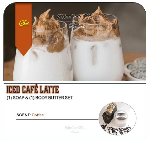 Iced  Café Latte Bar and Body Butter Set