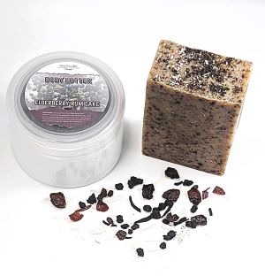 Elderberry and Coconut Herbal Bar and Body Butter Set