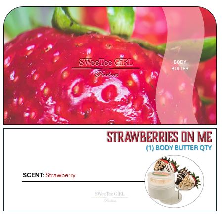 Strawberries On Me Body Butter - 4 oz.